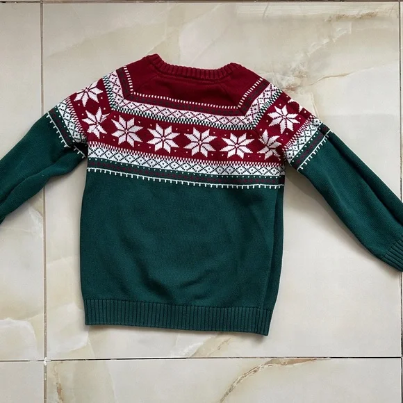 Gymboree Red and Green Kids Sweater - Picture 3 of 3